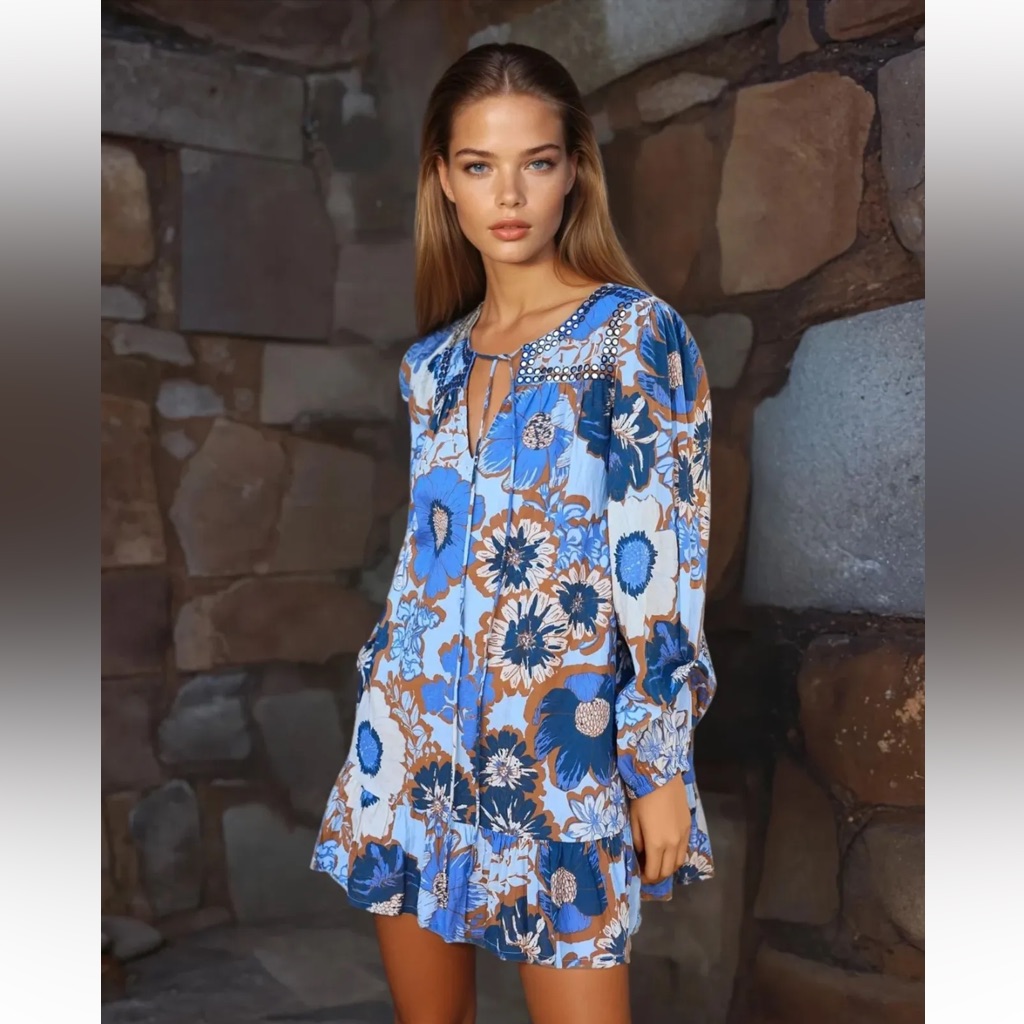 Anthropologie Ollari Laura Mini Dress